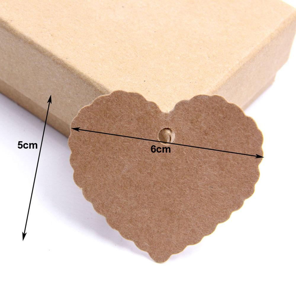 KUNHEV Set 100 Thẻ Quà Tặng Hình Ngôi Sao / Trái Tim