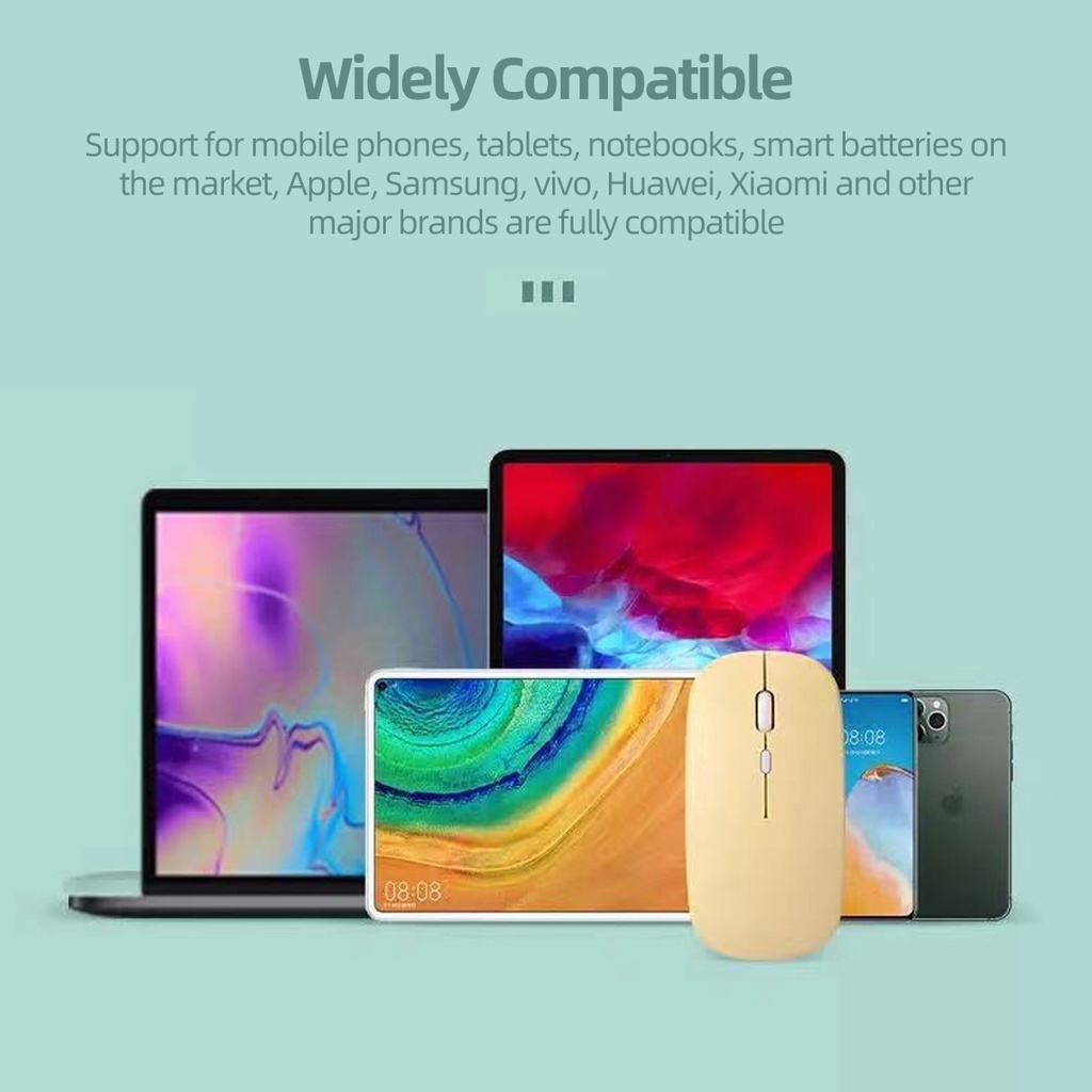 Chuột Bluetooth Có Thể Sạc Lại Cho tablet táo Samsung Huawei Lenovo Android tablet Windows Chuột ko dây 2.4GHz USB