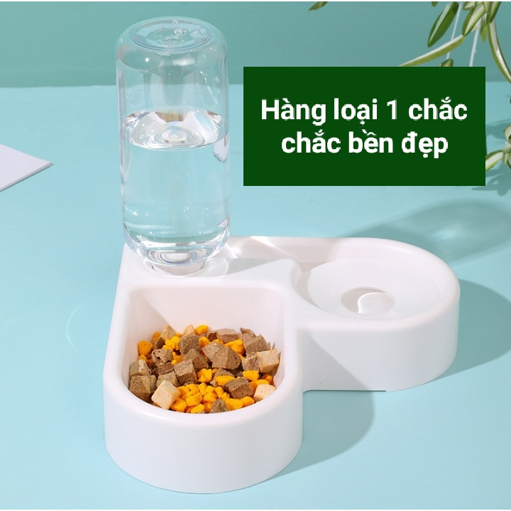 BÁT ĂN KÈM BÌNH NƯỚC TỰ ĐỘNG DÀNH CHO CHÓ MÈO