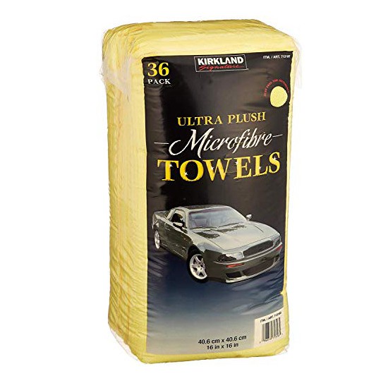 KHĂN LAU XE HƠI VÀ KÍNH ĐA NĂNG MICROFIBER KIRKLAND 40X40CM CỦA MỸ- 1 CÁI
