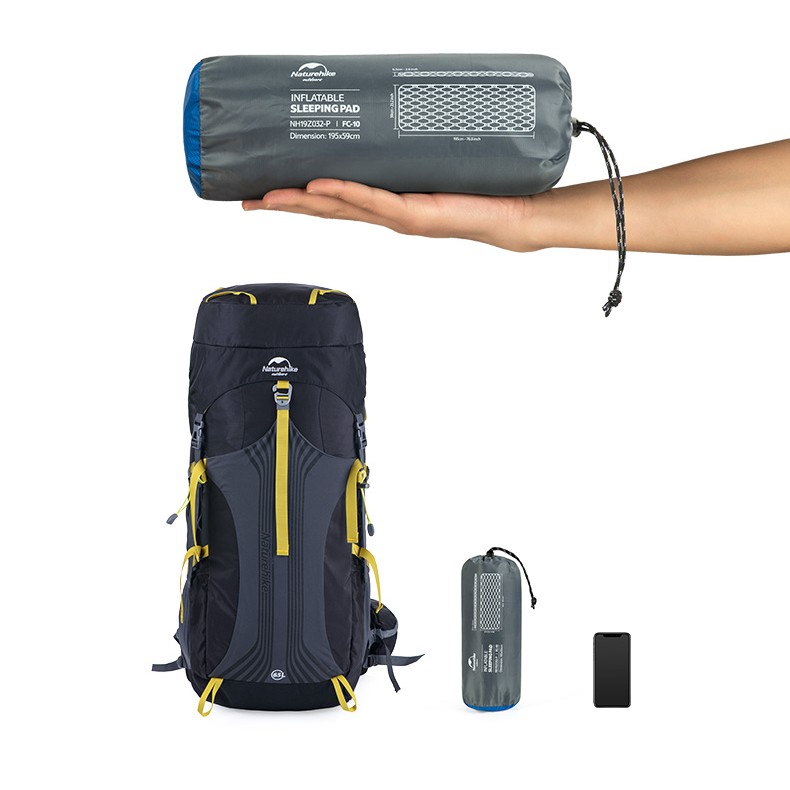 Đệm Bơm Hơi Đôi Siêu Nhẹ Cắm Trại Dã Ngoại Du Lịch Tiện Lợi NatureHike NH19Z055-P