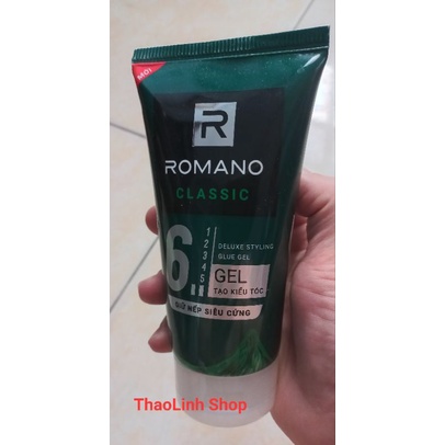 Gel vuốt tóc tạo kiểu tóc siêu cứng ROMANO Classic (150g)