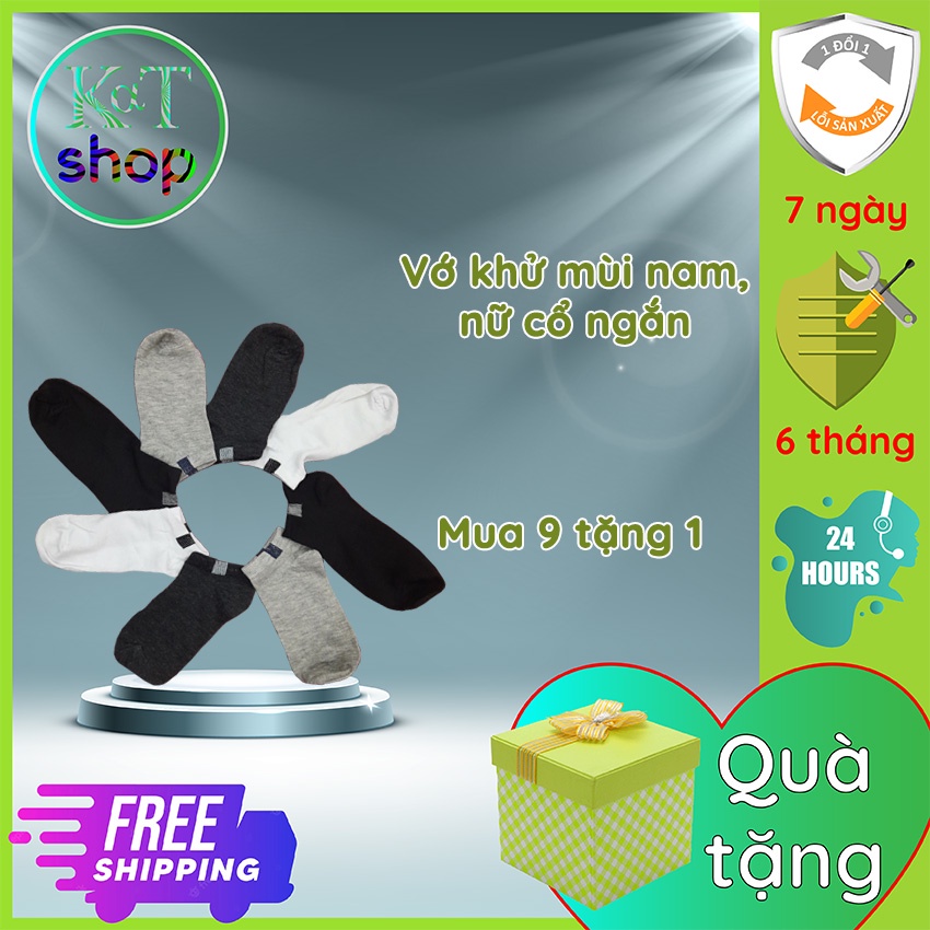 [Hình thật của Sp] Tất vớ khử mùi tiện lợi unisex nam, nữ cổ ngắn cho giày Sneaker, bitis hunter KaT_Shop2022, KS013