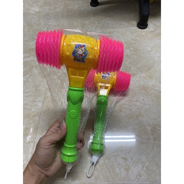 Búa nhựa hơi đập kêu chút chít cho trẻ em làm đồ chơi giáo cụ dạy học