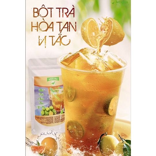 Trà Tắc Neicha hàng chính hãng/ Bột trà hoa quả PHA SẴN SIÊU NHANH thơm ngon chuẩn vị.