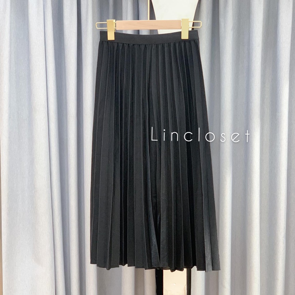 Chân váy xếp li dài , lưng thun Freesize, New Arrival 2021