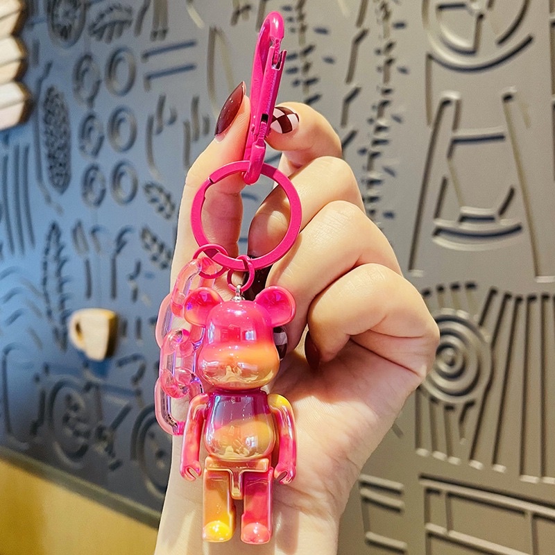 Móc Khoá Gấu Bearbrick độc đáo A30, Móc Chìa Khoá Gấu Trộn Màu Thời trang