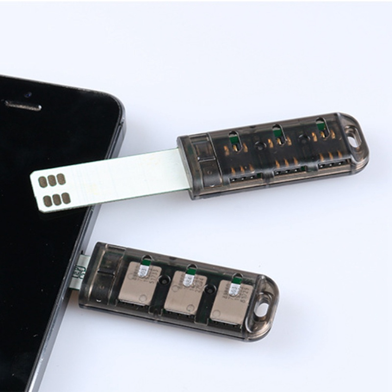 Đầu Đọc SIM Mini 6 Ngăn Kèm Công Tắc Điều Khiển Độc Đáo Cho Android