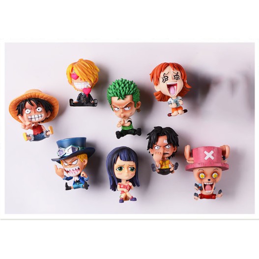 Set 8 mô hình One Piece biểu cảm bẩn bựa hài hước