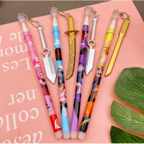 Bút tag naruto kiếm BT45 hoạt hình dễ thương kute viết gel