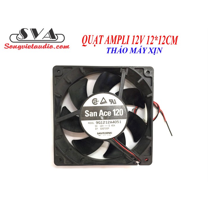 QUẠT TẢN NHIỆT 12V 12*12 CM HÀNG THÁO MÁY XỊN - 1 CÁI