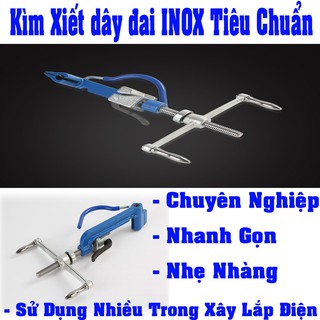 Kìm xiết đai inox, dụng cụ siết cảo căng dây đai, chuyên dùng cho anh em xây lắp điện, đóng hàng