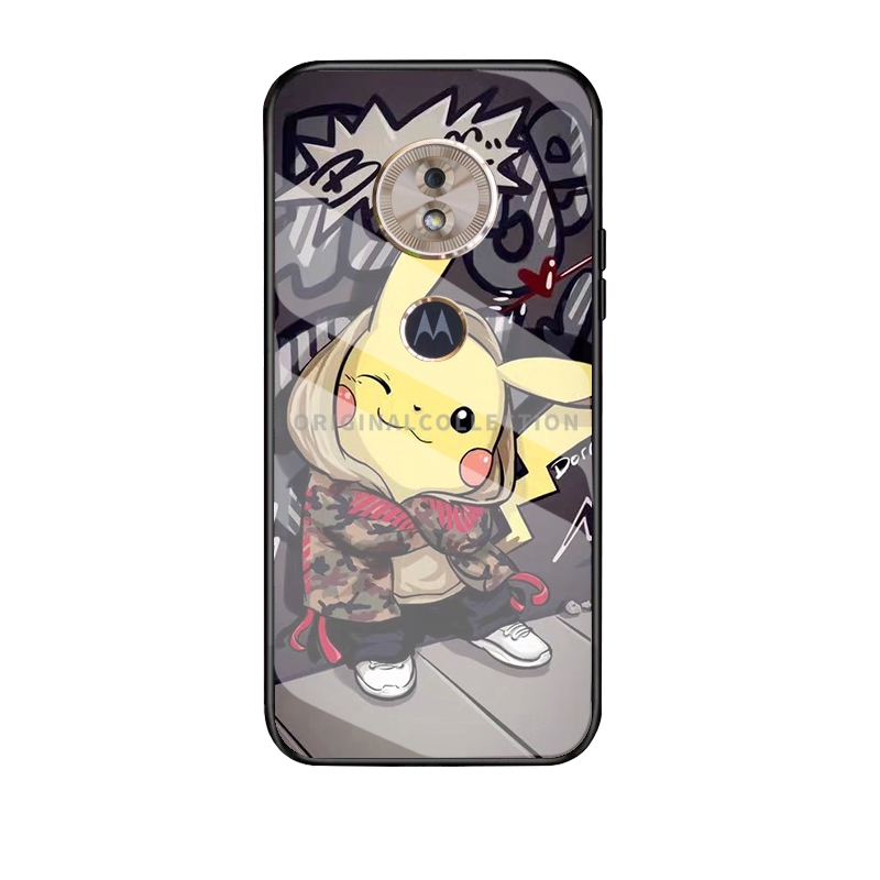Ốp Lưng Tráng Gương In Hình Pikachu Cho Motorola Moto E5 Plus Moto G6 Plus Moto G6 Play Moto G5