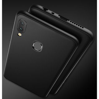 Ốp lưng TPU Silicone siêu mỏng chống sốc màu đen cho Huawei Y9 2019