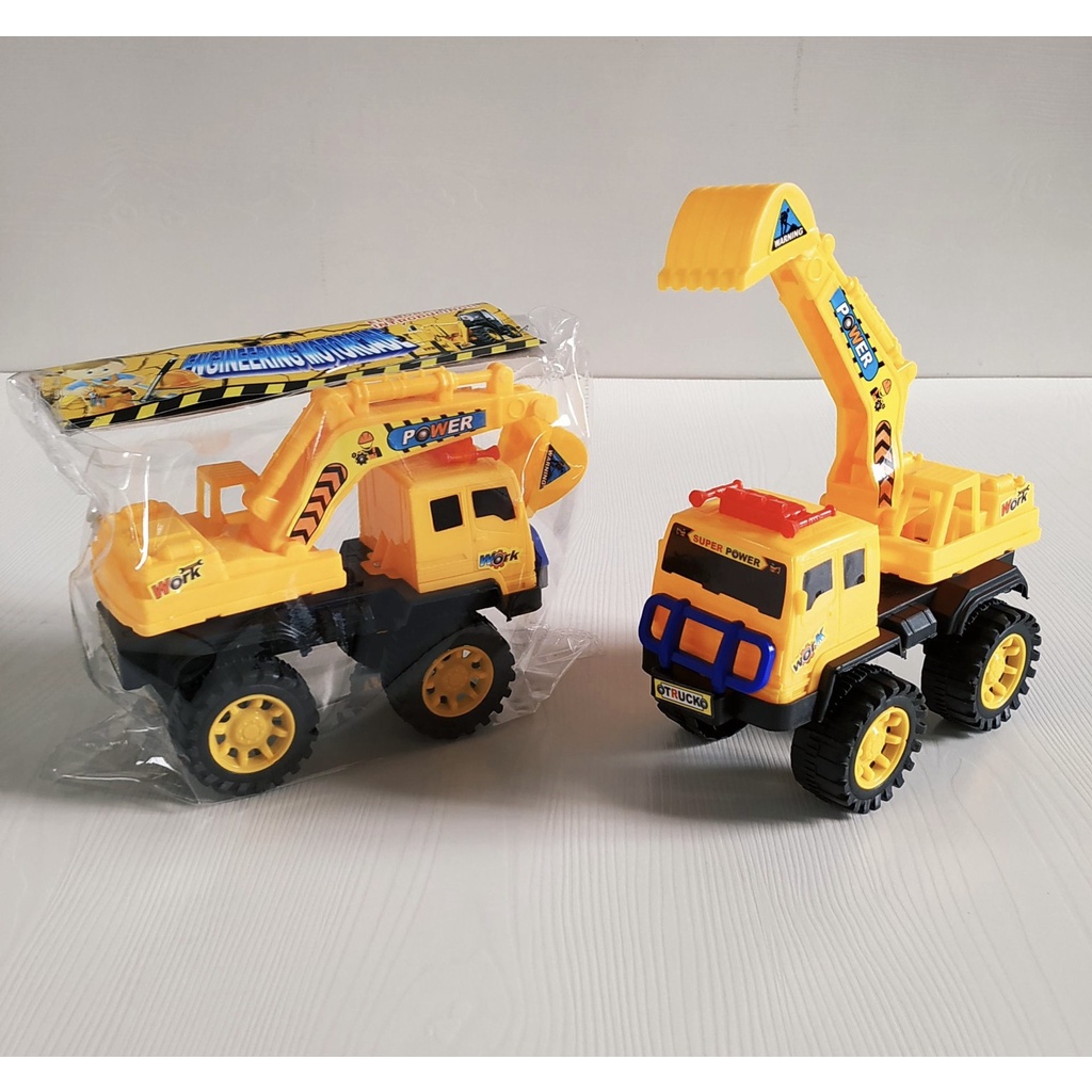 Đồ chơi mô hình xe công trình cần cẩu, xe xúc cho bé quà tặng cho bé trẻ em
