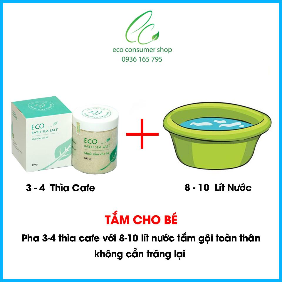 Combo mua 2 tặng 1 Muối Tắm Bé Eco 400gr