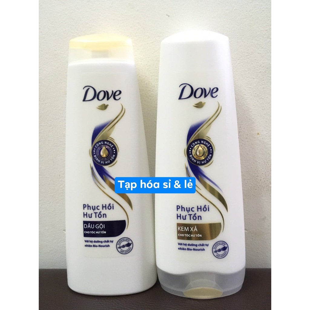 Dầu gội/ xả Dove phục hồi hư tổn 320g