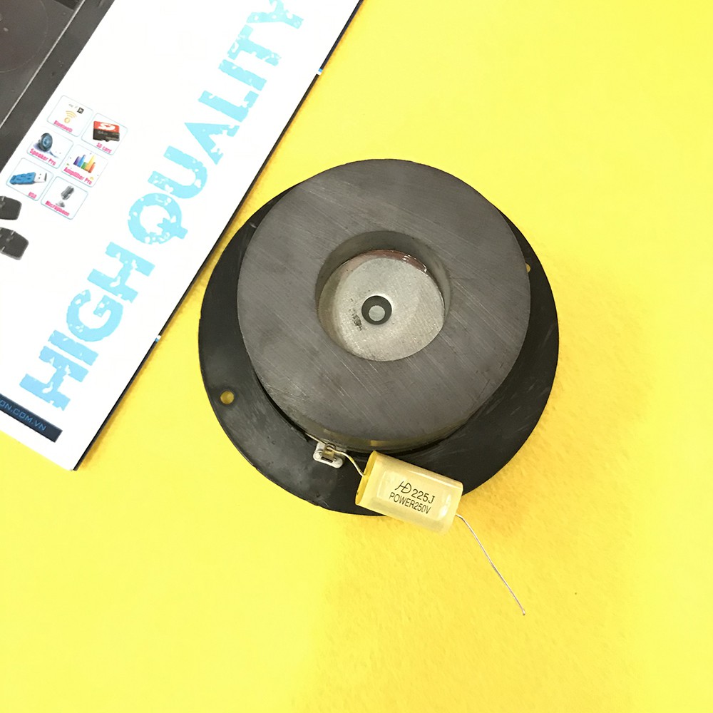 Combo 4 tụ lọc treble chống cháy loa 225J 250V màu vàng