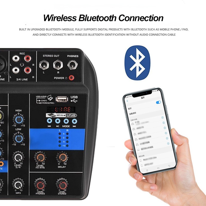 Thẻ Âm Thanh Mini Bluetooth 4 Kênh Cho Máy Tính Cổng USB