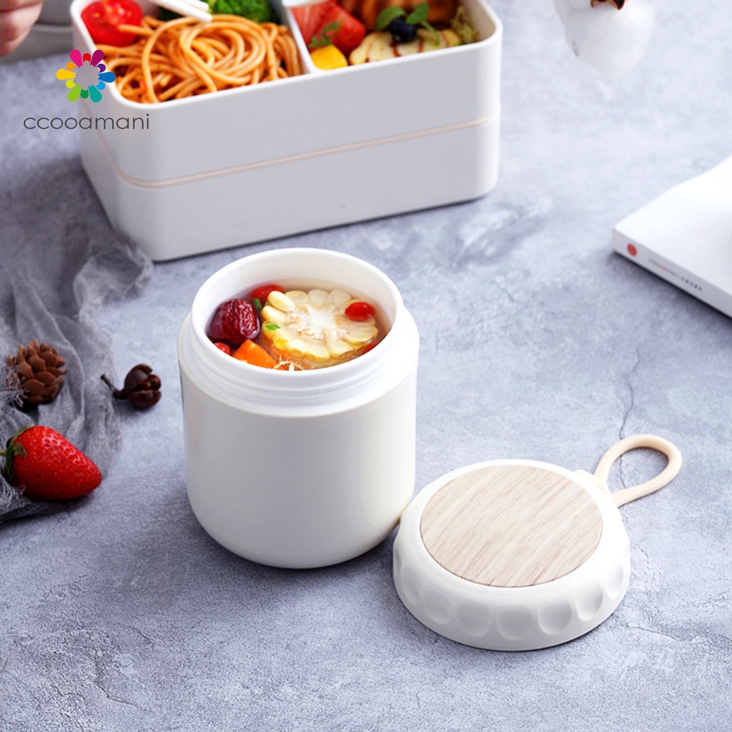 Cốc Uống Sữa Hai Lớp Cách Nhiệt Bằng PP Có Nắp Và Tay Cầm