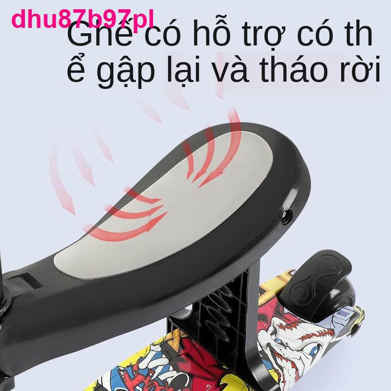 Scooter Trẻ em 1-2-3-6-9-12 tuổi Nam và nữ Xe trượt băng một chân ba trong