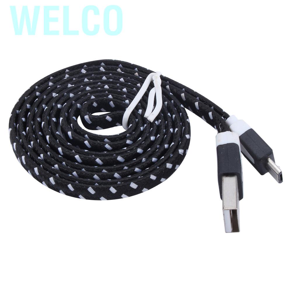 Dây cáp sạc & truyền dữ liệu Micro USB dây dù 1M bện vải dù cho điện thoại Samsung