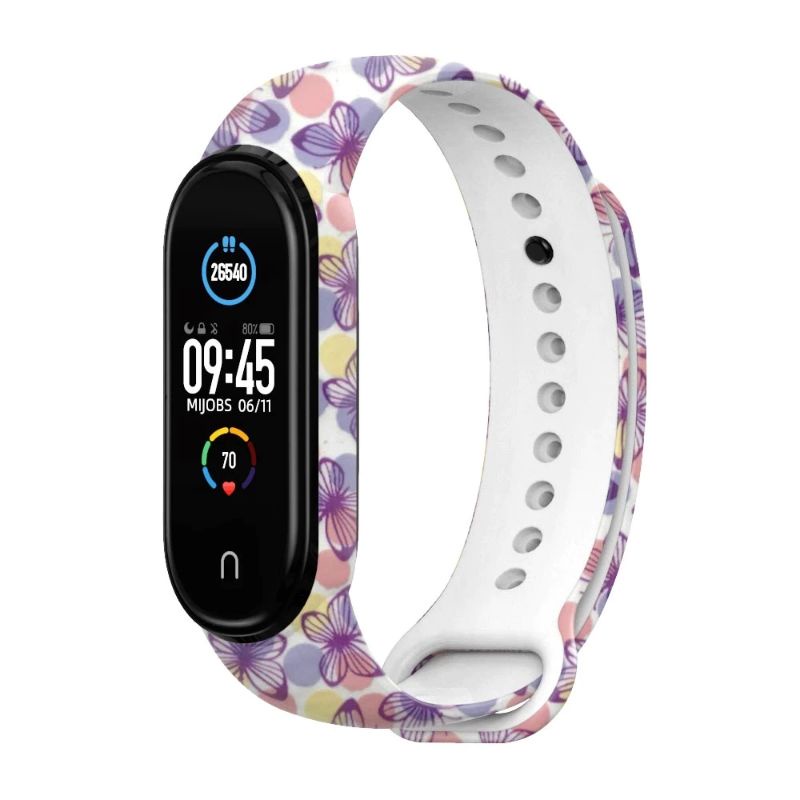 Dây đeo MIJOBS chính hãng họa tiết cho Xiaomi Miband 3/4/5/6