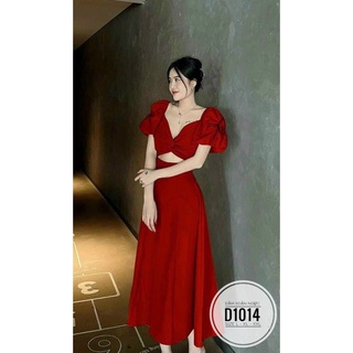 BIGSIZE Đầm dài xoắn ngực D1014