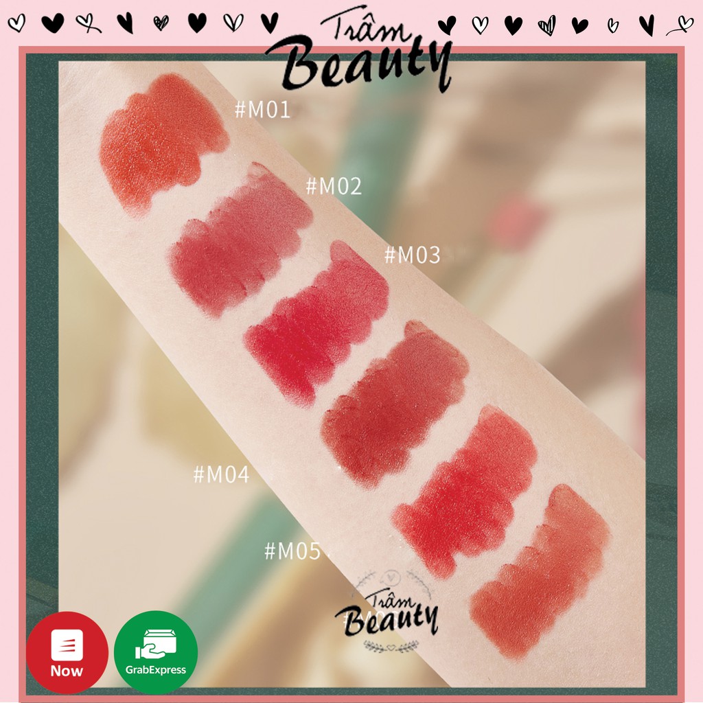 Son Lì Beauty Heyxi Vỏ Xanh Chất Nhung Lì Mềm Mịn Môi Thiết Kế Cây Bút Nhỏ Gọn Siêu Sang Chuẩn Hàng Nội Địa