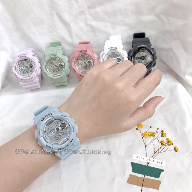 [watches.sg] Đồng Hồ thể thao Nam Và Nữ Shhorrs Tròn nhiều màu hot | BigBuy360 - bigbuy360.vn