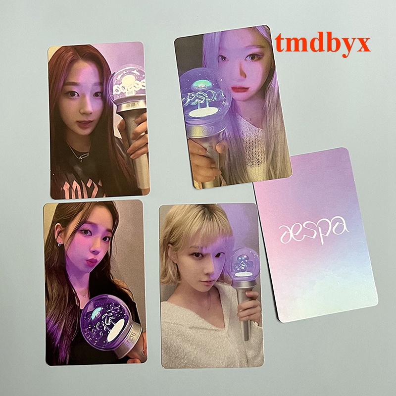 Set 4 Tấm Thẻ Ảnh Lomo Nhóm Nhạc Kpop Aespa
