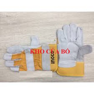 Găng tay vải da ingco hgvc01