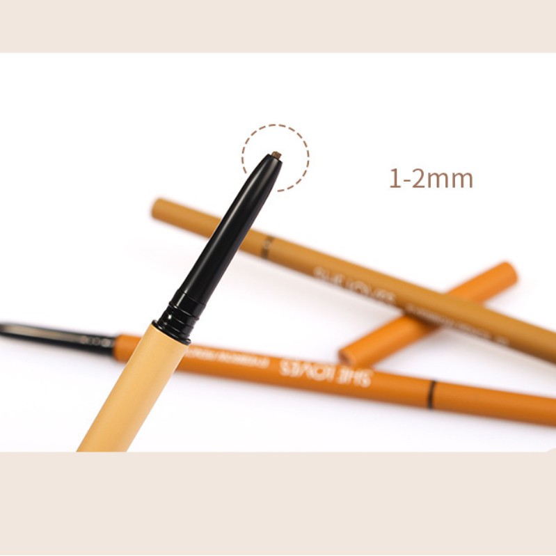 Chì kẻ mày siêu mịn hai đầu SheLoves Slender Double Silky Eyebrow Pencil 0.1g