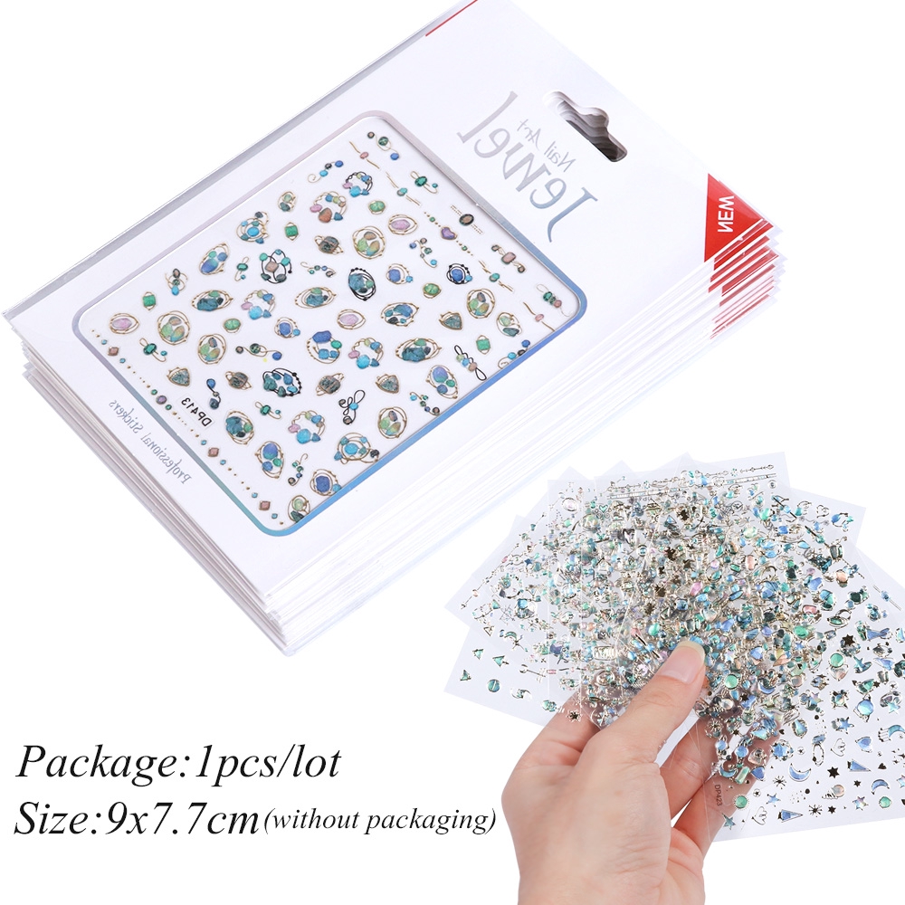 [Hàng mới về] Miếng dán trang trí móng tay lấp lánh