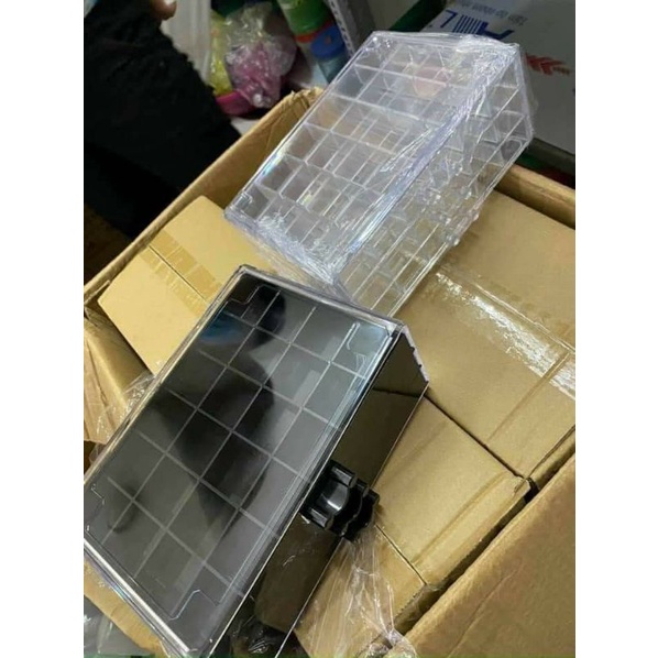 Khay mica 5 tầng 24 ô,khay 3 tầng 24 ô