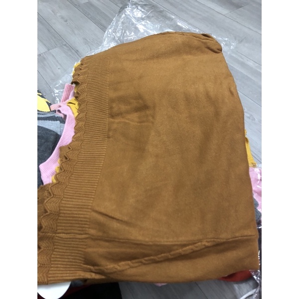 Áo khoác thun len một nút gài