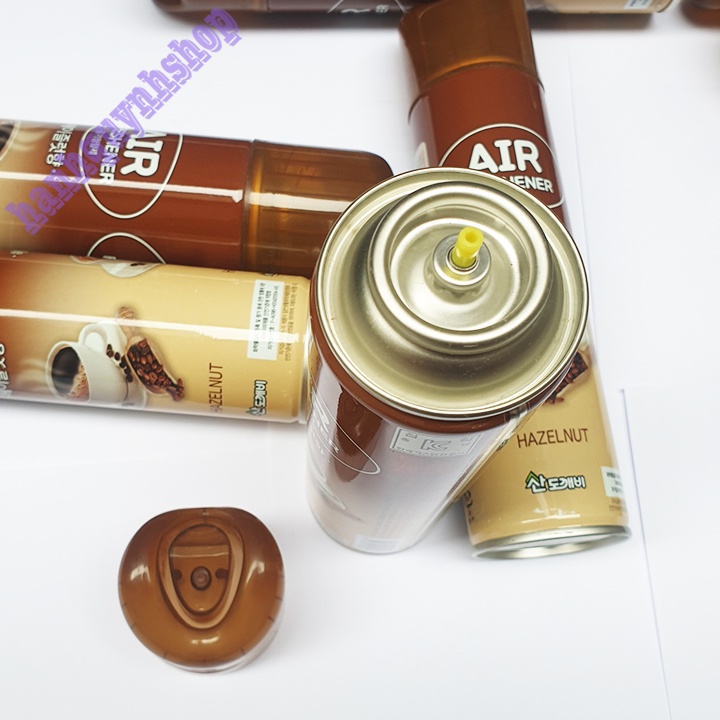 Chai Xịt Thơm Khử Mùi Ô Tô Hương Cafe Hàn Quốc Màu Nâu 370ml