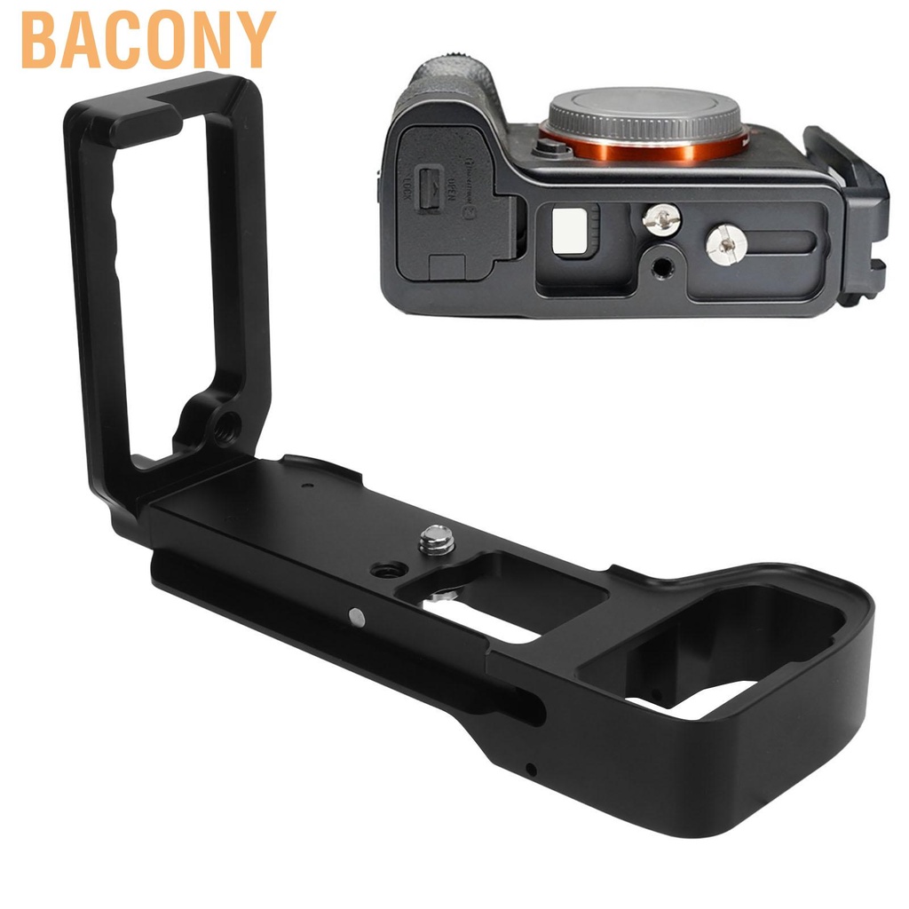 Bacony Aluminium Alloy L Shaped Quick Release Plate Horizontal Vertical Shooting Bracket Hand Grip for Sony A7III A7RIII A9 A7M3
