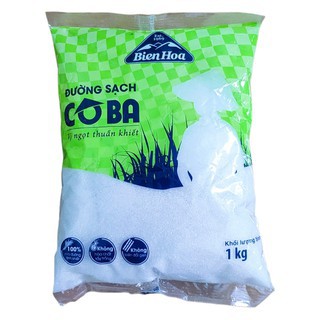 COMBO 4 GÓI ĐƯỜNG SẠCH CÔ BA BIÊN HÒA - gói 1kg