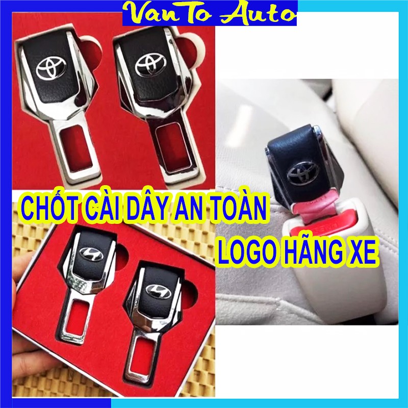 ⚡Video Thật⚡ Chốt Cài Dây An Toàn Logo Hãng Xe