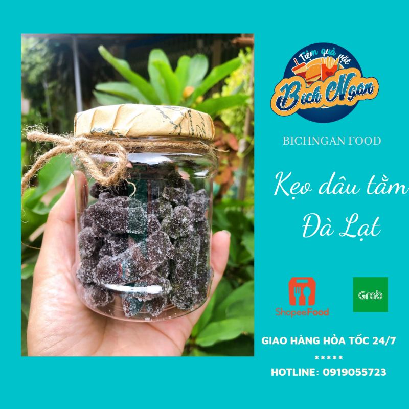 ( RẺ VÔ ĐICH ) Kẹo Dâu Tằm Đà Lạt 200g Hàng Chuẩn Bao Ngon Hương Vị Tuổi Thơ , BICHNGAN FOOD