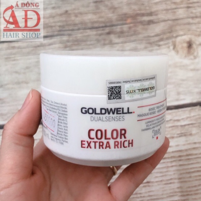 [+Tặng mũ trùm][Chính hãng] HẤP DẦU GOLDWELL 60S DƯỠNG MÀU TÓC NHUỘM COLOUR TREATMENT ĐỨC 200ML