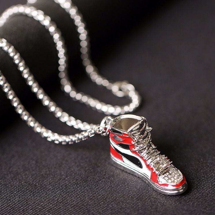 Dây Chuyền Nam Nữ Unisex Giày Nike Jordan Chains Hip Hop Merin Accesories Sneaker Chất Liệu Titan- Nike Jordan Chain