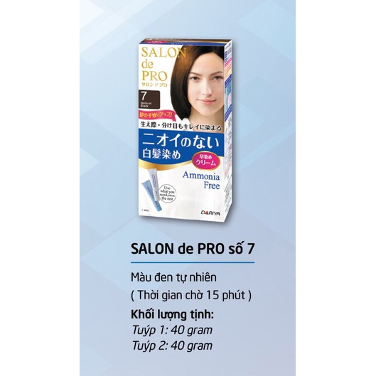 Thuốc nhuộm tóc phủ bạc Nhật Bản Salon de Pro