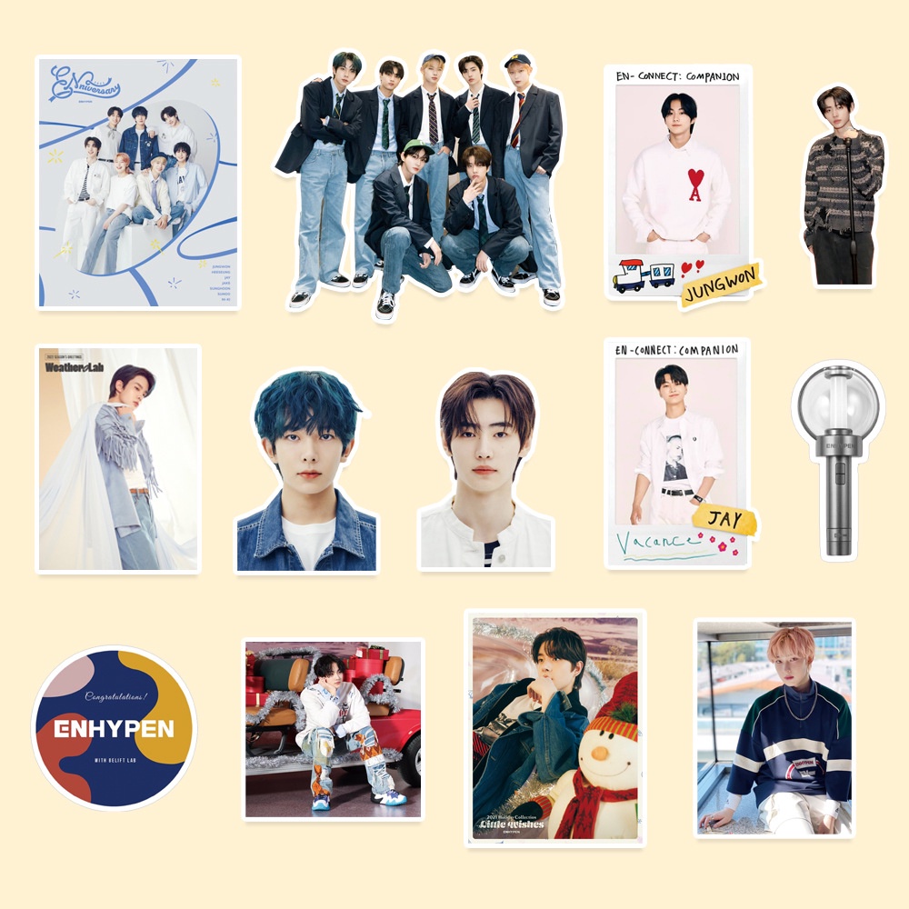 ENHYPEN 2022 SEASON’S GREETINGS Weather Lab Stickers Phone Luggage Tag Diy Sticker