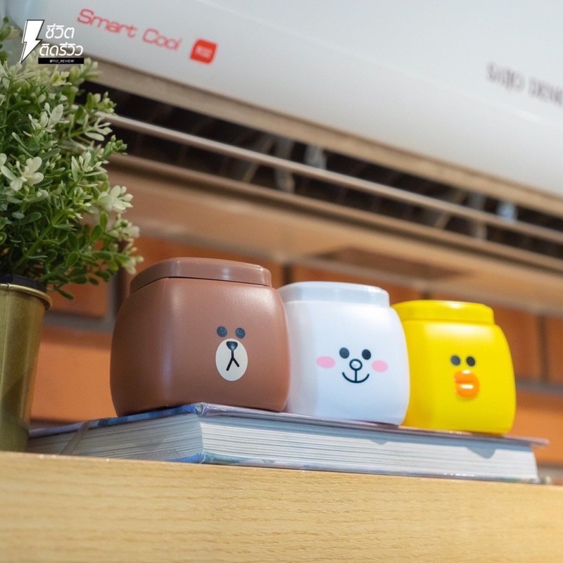 Sáp thơm Chupa Chups hình nhân vật Line Friend hộp vuông 155gram