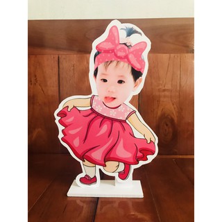 Chibi cho bé trăng trí sinh nhật
