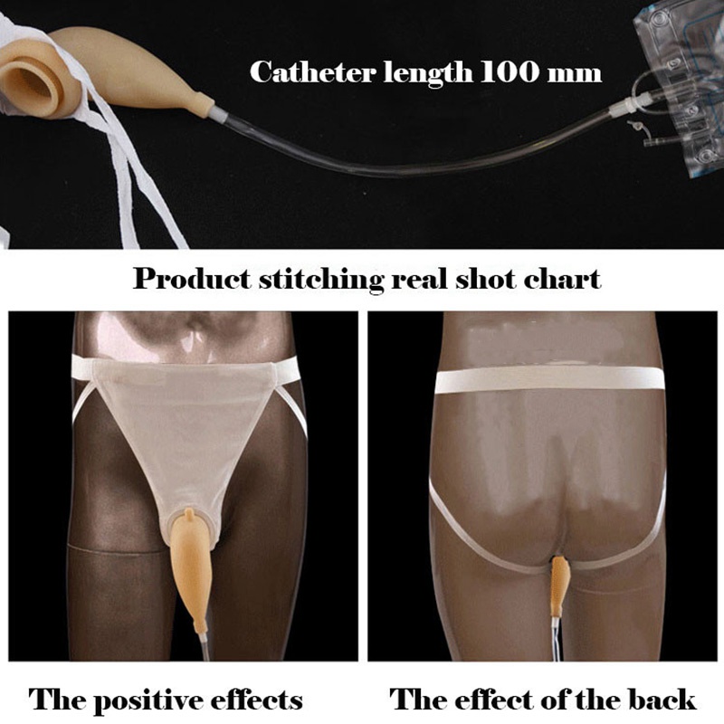 Túi đi vệ sinh đứng latex thoáng khí tiện lợi dành cho nam