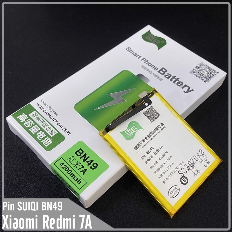 Pin Suiqi Li-ion thay thế cho Xiaomi Redmi 7A (BN49) 4200mAh