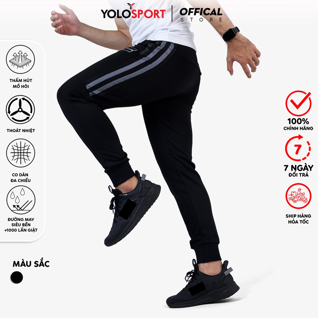 Quần Jogger Thun Nam Thể Thao YOLO SPORT cao cấp thoáng mát thích hợp dạo phố, gym